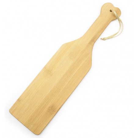 Paddle En Bambou Naturel - Tapette 10,5 cm De Large - Longueur 42 Cm - Kiotos