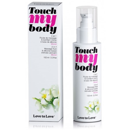 Massage + Lubrifiant Touch My Body Monoï - 100 ml