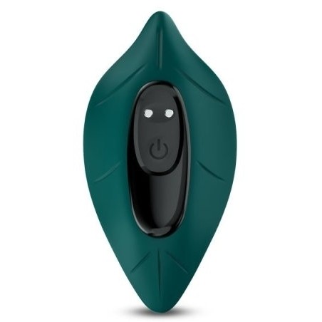 Stimulateur Clitoridien De Culotte Leavy - Forme De Feuille Verte - Télécommandé - Rechargeable - 7 cm / 5,5 cm - MyPlayToys