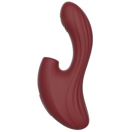 Rabbit - Nymph Bordeaux - Succions / Vibrations Et Tapotements - Waterproof - Rechargeable - 10 cm / Ø 3,5 cm - Chisa Novelties