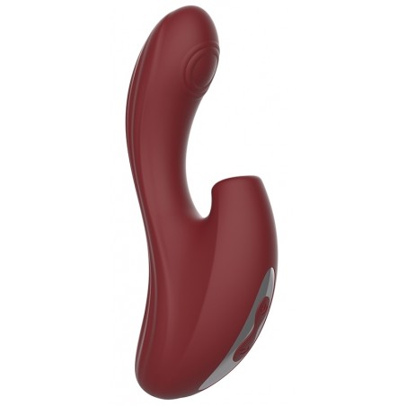 Rabbit - Nymph Bordeaux - Succions / Vibrations Et Tapotements - Waterproof - Rechargeable - 10 cm / Ø 3,5 cm - Chisa Novelties