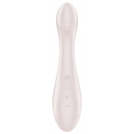 Vibromasseur Point G - G-Force Beige - 50 Vibrations - Waterproof - Rechargeable - 19 cm / Ø 3,5 cm - Satisfyer