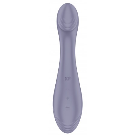 Vibromasseur Point G - G-Force Mauve - 50 Vibrations - Waterproof - Rechargeable - 19 cm / Ø 3,5 cm - Satisfyer