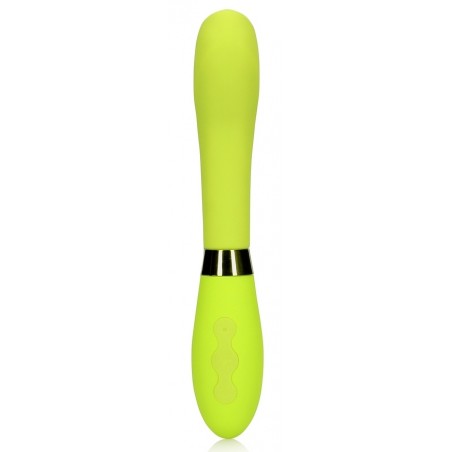 Vibromasseur Spécial Point G - G-Spot Vibrator Jaune - Rechargeable - 20,5 cm / Ø 3,5 cm - Loveline