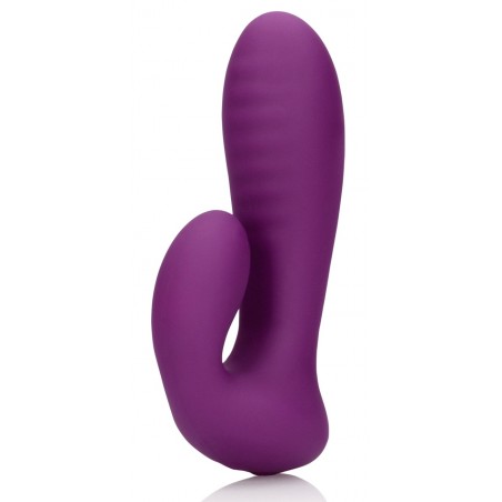 Rabbit Incurvé - Purpy Violet - Waterproof - Rechargeable - 13 cm / Ø 3,5 cm - Loveline