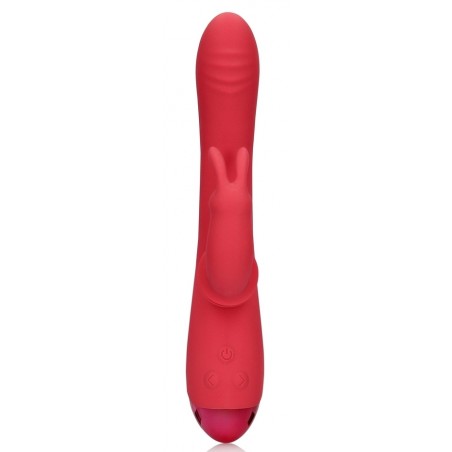 Rabbit Swinging Rouge - Balancier Aux Oreilles De Lapin - Rechargeable - 12 cm / Ø 3,5 cm - Loveline