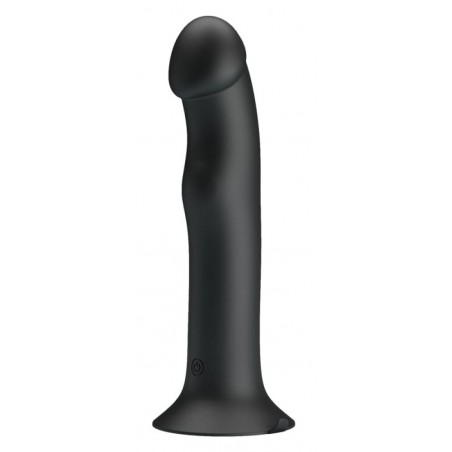 Gode Murray Noir - Vibrant Et Fonctions Doigté - Ventouse/Harnais - Rechargeable - 17 cm / Ø 3,8 cm - Pretty Love