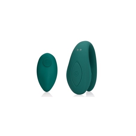 Vibromasseur Pour Couple - Bimini Vert - Télécommandé - Rechargeable - Waterproof - 10 cm / Ø 2,2 cm - Loveline