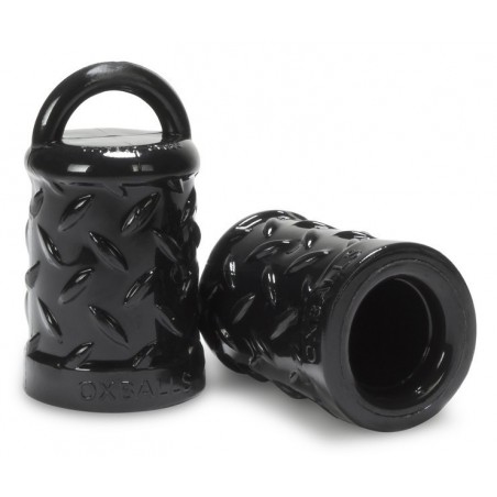 Pompes A Tétons De Luxe - Nip-Pull Gripper - FLEX-TPR Noir - Effet Succion - 4 cm / Ø 2,7 cm - Oxballs