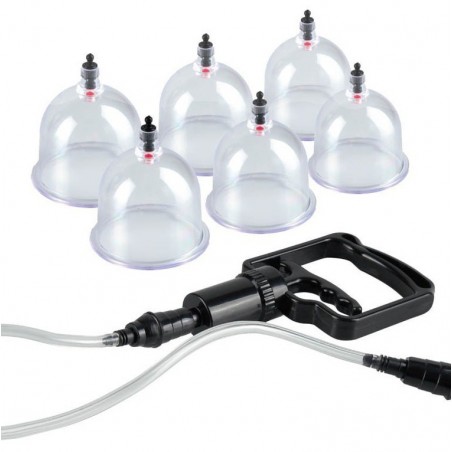 Coffret de 8 Pièces Fetish Fantasy Series - 6 Cups - 2 X Ø 5,7 cm - 2 X Ø 5 cm - 2 X Ø 4 cm - Pipedream