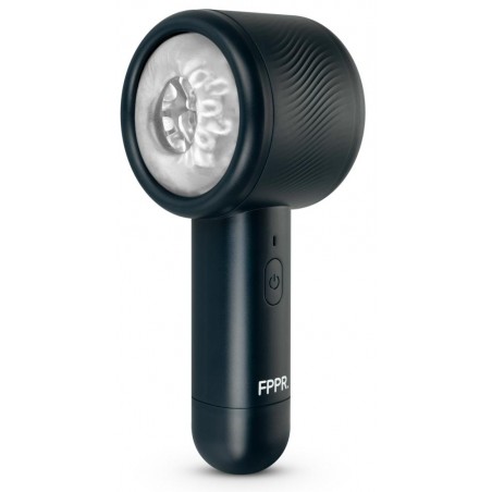 Masturbateur Va-Et-Vient - Electric Blowjob - Ouvert Des 2 Côtés - Poignée - Etanche - Rechargeable - 19 cm / Ø 6 cm - FRRP.