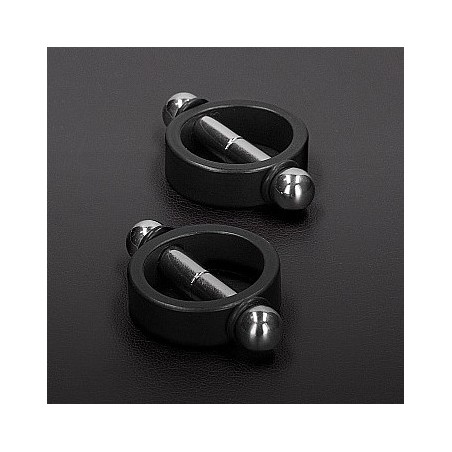 Pince A Tétons Pincher Noires - Serrage Par Aimants - Acier Thermo-Réactif - Ø 2,5 cm - Triurne