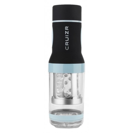 Masturbateur Automatique CM04 Transparent - Pivotant / Bas En Haut - Rechargeable - 27 cm / Ø 8,3 cm - Cruizr