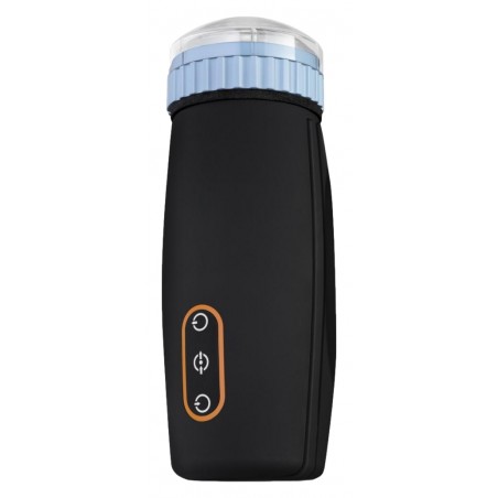 Masturbateur Automatique CM05 Noir - Va-Et-Vient / Succion - Rechargeable - 24,5 cm / Ø 10,5 cm - Cruizr