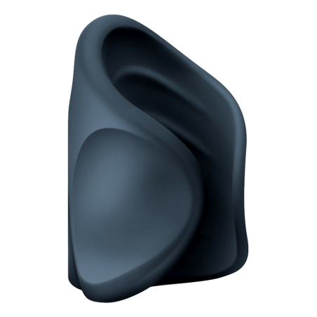 Masturbateur Vibrant Dick Vibes Noir - Forme De Coquille Ondulée - Rechargeable - 8 cm / Ø 3,8 cm - Boners