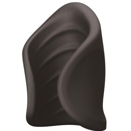Masturbateur Vibrant Kamaria Noir - Forme De Coquille Structurée - Waterproof - Rechargeable - 8,5 cm / Ø 3,6 cm - TardeNoche