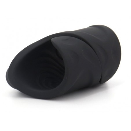 Masturbateur Vibrant Wand Starter Noir - Forme De Coquille 360° A 3 Pans - Rechargeable - 7 cm / Ø 3,5 cm - SuckMeToys
