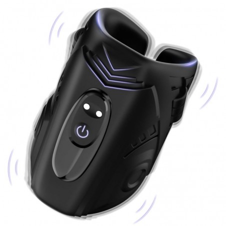 Masturbateur Vibrant Roptis Noir Télécommandé - Forme De Coquille - Waterproof - Rechargeable - 8 cm / Ø 3,5 cm - SuckMeToys