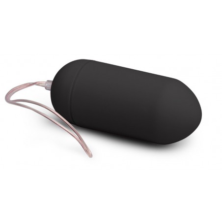 Œuf Vibrant - Secret Control Noir - A Piles - Télécommandé - Waterproof - Silicone doux - 8 cm / Ø 3,5 cm - Easy Toys
