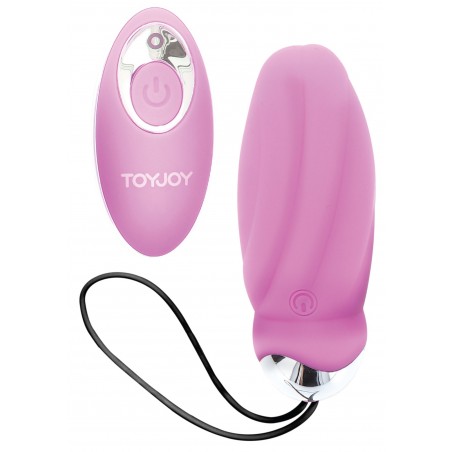 Œuf Crack Me Up Rose - Billes Rotatives - Télécommandé - Waterproof - Rechargeable - 9 cm / Ø 3,4 cm - Toyjoy