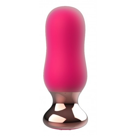 Plug Anal Vibrant The Exquisite A 2 Boules - Télécommandé - Waterproof - Rechargeable - 7 cm / Ø 2,8 Et 3 cm - Buttocks