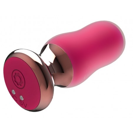 Plug Anal Vibrant The Exquisite A 2 Boules - Télécommandé - Waterproof - Rechargeable - 7 cm / Ø 2,8 Et 3 cm - Buttocks