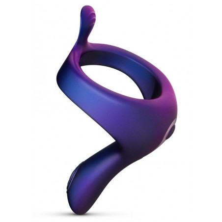 Cockring Vibrant Solar Violet Métallisé - Stimulateur Clitoridien - Stimulateur De Périnée - Etanche - USB - Ø 4,9 cm - Hueman