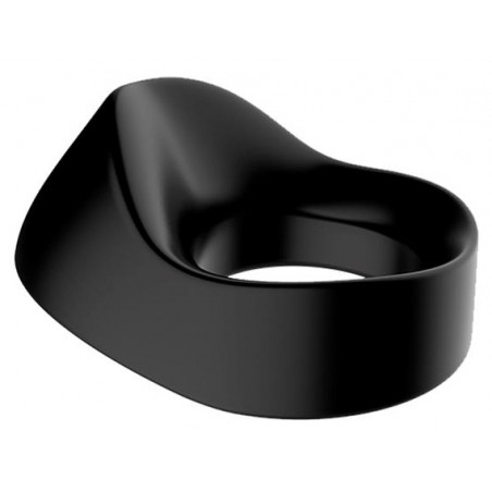 Cockring Vibrant Et Stimulateur Clitoridien Bombé - Picker Noir - Waterproof - Rechargeable - Ø 2,8 cm - Latetobed