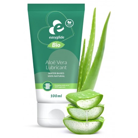 Lubrifiant A Base D'Eau Aloé Véra - Bio Et Vegan - Hydratant - Apaisant - 100 Ml - Easyglide