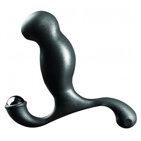 Stimulateur de Prostate Et De Périnée - Plug Anal Excel Incurvé Et Annelé - 10 cm / Ø 4 cm - Nexus