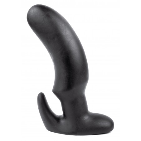 Stimulateur de Prostate Et De Périnée - Plug Anal Snail The P Point 2 - Vinyle Noir - 17 cm / Ø De 3 A 5,4 cm - Hardtoys