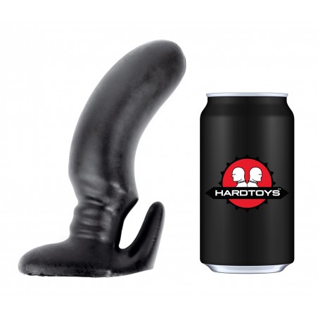 Stimulateur de Prostate Et De Périnée - Plug Anal Snail The P Point 1 - Vinyle Noir - 13 cm / Ø De 2,5 A 4 cm - Hardtoys