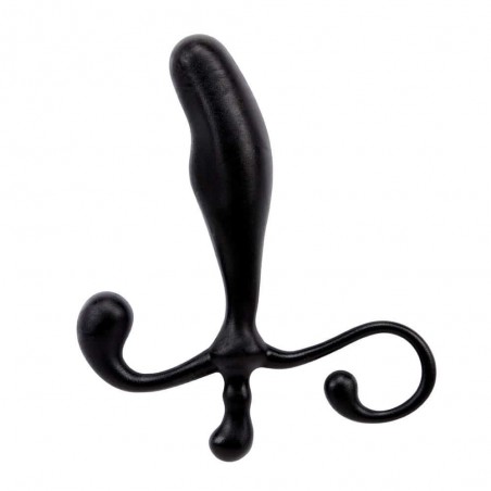 Stimulateur de Prostate Et De Périnée - Plug Anal Pro Stimulator Noir - Incurvé - 9 cm / Ø 2,5 cm - Chisa Novelties