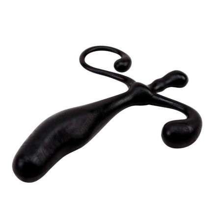 Stimulateur de Prostate Et De Périnée - Plug Anal Pro Stimulator Noir - Incurvé - 9 cm / Ø 2,5 cm - Chisa Novelties