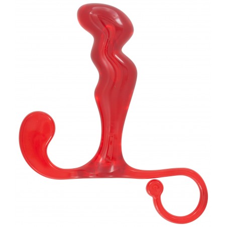 Stimulateur de Prostate Et De Périnée - Power Plug Rouge - 10 cm / Ø 3 cm - Toyjoy
