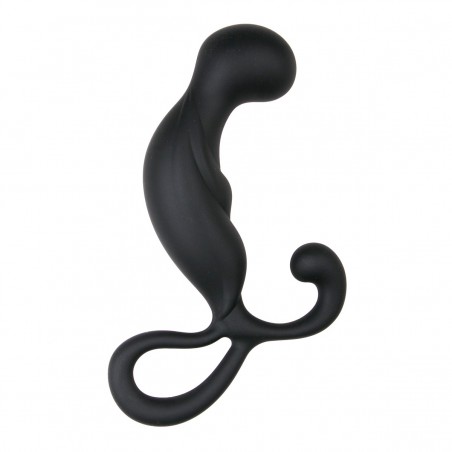 Stimulateur de Prostate Et De Périnée - Curved Noir - Boule Arrondie - 9 cm / Ø 3,2 cm - EasyToys