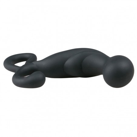 Stimulateur de Prostate Et De Périnée - Curved Noir - Boule Arrondie - 9 cm / Ø 3,2 cm - EasyToys