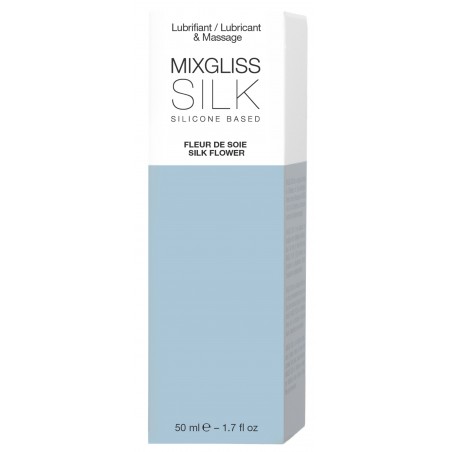 Lubrifiant A Base De Silicone Et Massage Silk Parfum Fleur De Soie - Longue Durée - 50 Ml - MixGliss