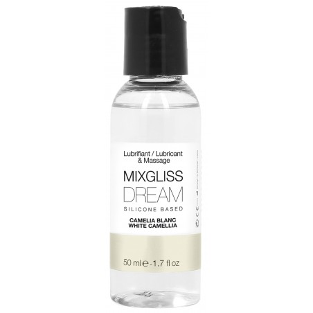 Lubrifiant A Base De Silicone Et Massage Dream Parfum Camélia Blanc - Longue Durée - 50 Ml - MixGliss