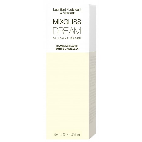Lubrifiant A Base De Silicone Et Massage Dream Parfum Camélia Blanc - Longue Durée - 50 Ml - MixGliss