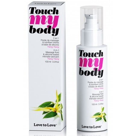 Lubrifiant A Base De Silicone Et Massage Touche My Body Parfum Ylang-Ylang - Longue Durée - 10 0 Ml - Love To Love