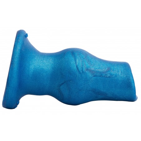 Plug Tunnel Creux Pig-Hole Deep 2 Luxueux - Bleu Métallisé - Diamètre Interne 5 cm - 17 cm / Ø De 8,5 cm - Oxballs