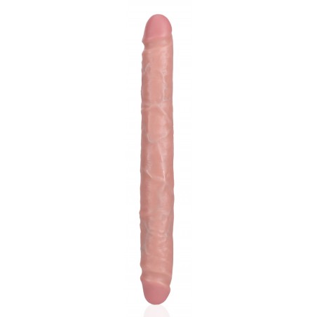 Dong Straight Slim Chair - Double Gode Texturé - 30,5 Cm / Ø De 3 Cm A 3,5 Cm - Real Rock