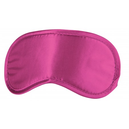 Loup Naughty Pleasure Rose Satiné - Yeux Masqués - Elastique - 8 cm / 17,5 cm - Ouch