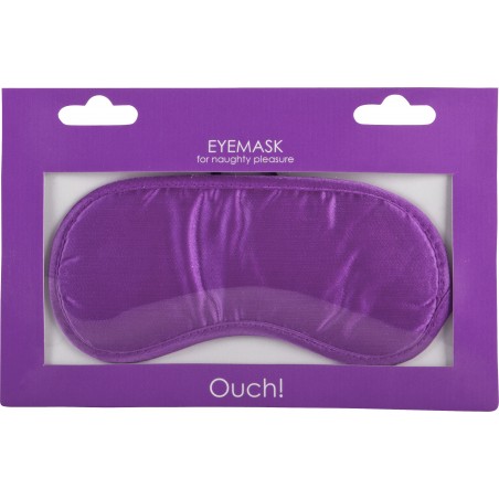 Loup Naughty Pleasure Violet Satiné - Yeux Masqués - Elastique - 8 cm / 17,5 cm - Ouch