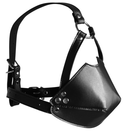 Bâillon Muselière Head Harness - Boule Percée Ø 4 cm - Sangles Réglables Par Boucles - Anneau Au Front - Taille Unique - Ouch