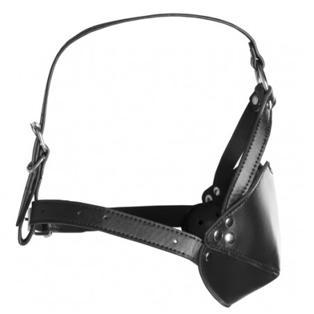 Bâillon Muselière Head Harness - Boule Percée Ø 4 cm - Sangles Réglables Par Boucles - Anneau Au Front - Taille Unique - Ouch