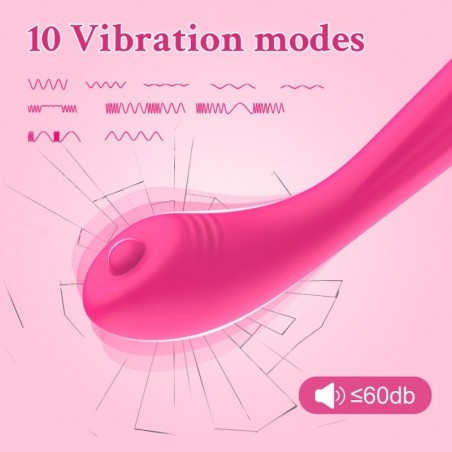 Vibromasseur Spécial Point G Pinklie Fuchsia - Rechargeable - 10 cm / Ø 3 cm - MyPlayToy
