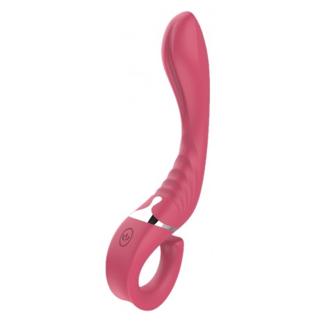 Vibromasseur Spécial Point G Cavort Rose - Waterproof - Rechargeable - 12 cm / Ø 2,7 cm - Lust Ripple