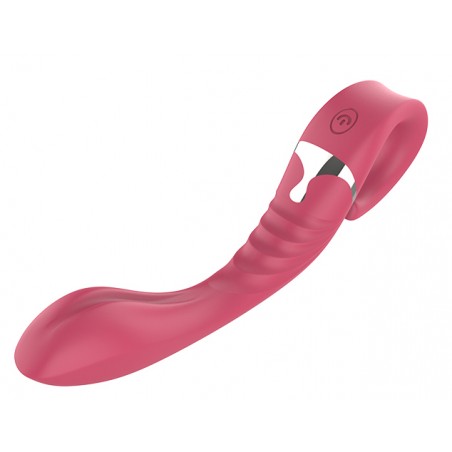Vibromasseur Spécial Point G Cavort Rose - Waterproof - Rechargeable - 12 cm / Ø 2,7 cm - Lust Ripple